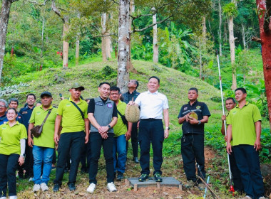 เข้าร่วมเป็นเกียรติในกิจกรรมแสดงสัญลักษณ์การเปิดฤดูกาลเก็บเกี่ยวผลผลิตทุเรียน (ตัดทุเรียนมีดแรก) ... พารามิเตอร์รูปภาพ 10