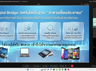 สัมมนาเกี่ยวกับการอำนวยความยุติธรรมทางปกครองโดยวิธีการอิเล็กทรอนิกส์ : การดำเนินคดีปกครองตั้งแต่ชั้นการฟ้องคดีถึงการบังคับคดี ในรูปแบบออนไลน์ ... พารามิเตอร์รูปภาพ 5