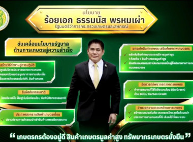 เข้าร่วมรับฟังการมอบนโยบายขับเคลื่อนงานกระทรวงเกษตรและสหกรณ์ ผ่านระบบ Zoom Meeting  ... พารามิเตอร์รูปภาพ 1