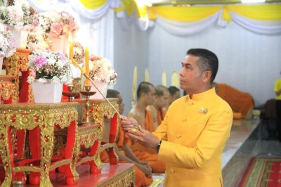 เข้าร่วมพิธีเจริญพระพุทธมนต์โครงการบรรพชาอุปสมบท ... พารามิเตอร์รูปภาพ 1